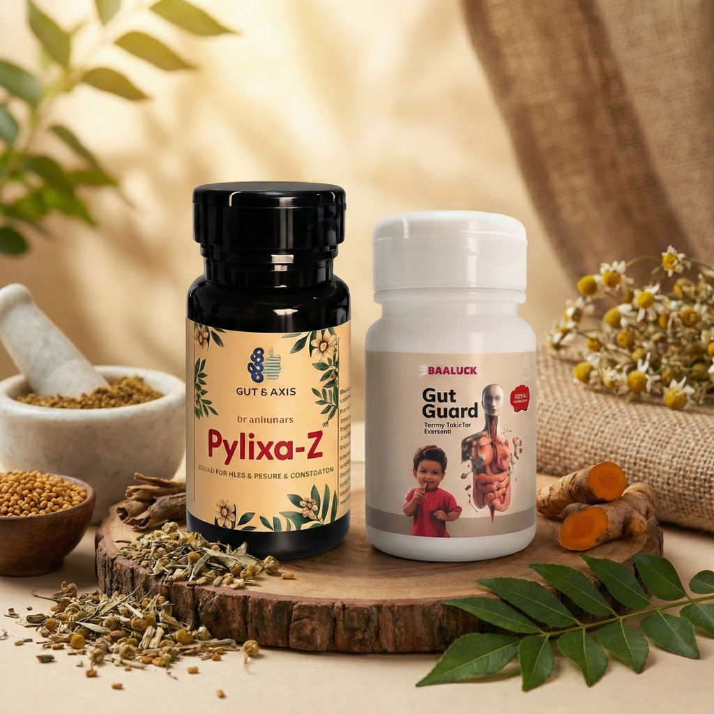 Pylixa-Z & Gut-Guard Ayurvedic Wellness Combo – Support Pack